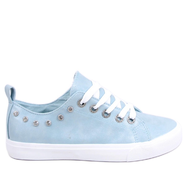 Blau BL122p Blaue Sneakers mit Zirkonia