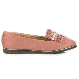 Loafer mit Ornament rosa