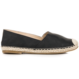 Queentina Schwarze Espadrilles