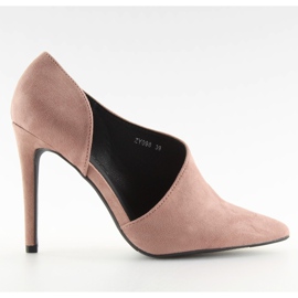 Asymmetrische Pumps auf rosa ZY098 Pinke Anstecknadel