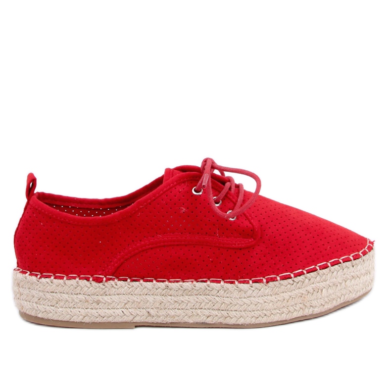Rote Damen Espadrilles LL-118 Rot