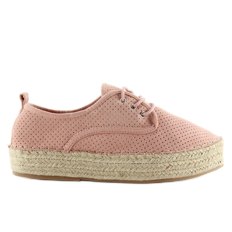 Pinke Damen-Espadrilles LL-118 Pink rosa