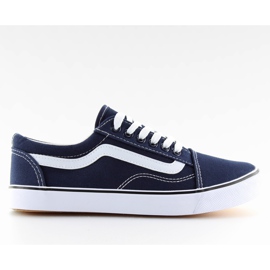 Marineblaue Damenturnschuhe DC3 weiß navy blau