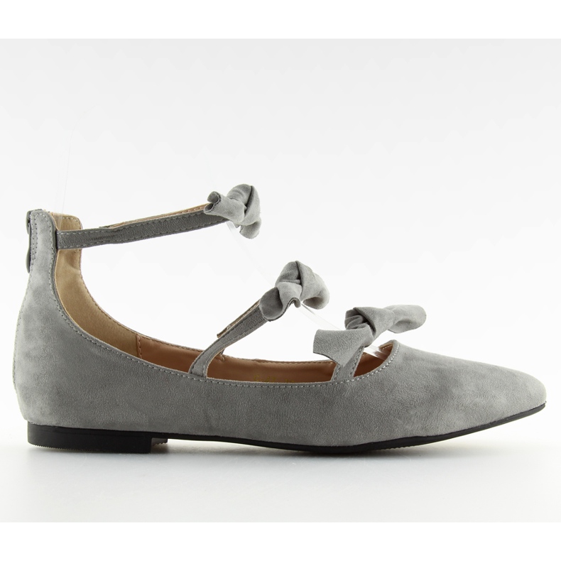 Gladiator graue Damen Ballerinas G-47 Grau