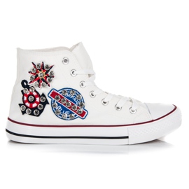 Seastar High-Top-Sneakers mit Patches weiß