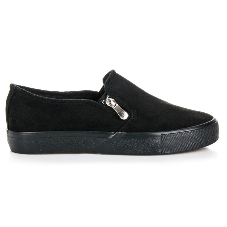 Seastar Schwarze Wildleder-Slipper