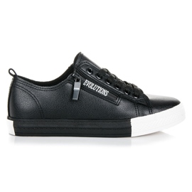 Turnschuhe auf der Plattform schwarz