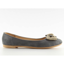 Klassische graue Ballerinas für Damen vs-330 Grey