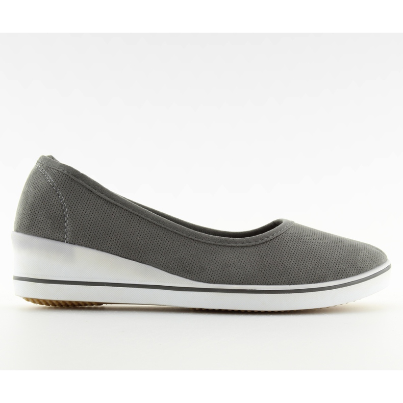 Dunkelgraue Ballerinas DK.GRAY