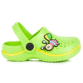 Hasby Kinder Hausschuhe grün