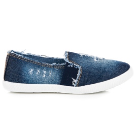Bella Paris Jeans-Slip-On-Turnschuhe blau