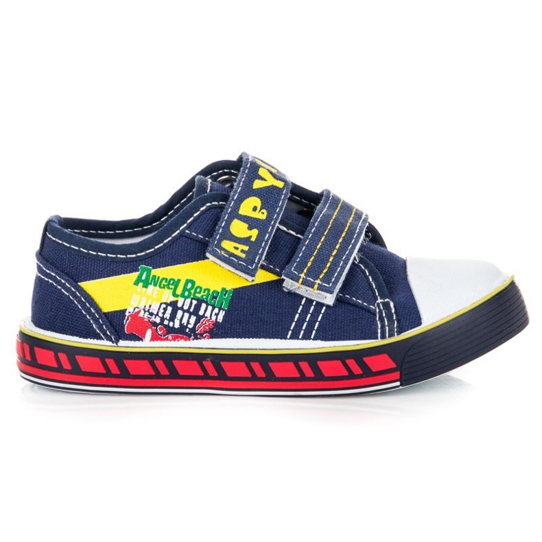 Hasby Turnschuhe für Jungen mit Klettverschluss blau