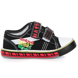 Hasby Turnschuhe mit Klettverschluss für Jungen schwarz