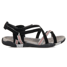 Hasby Sportsandalen mit Klettverschluss schwarz