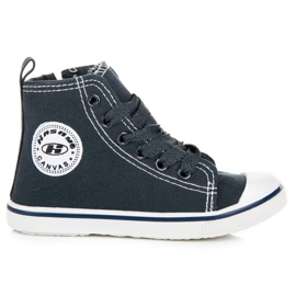 Hasby High-Top-Sneaker mit Reißverschluss blau