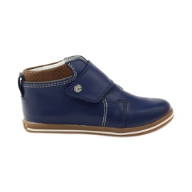 Klettstiefel Bartek 31829 marineblau navy blau braun