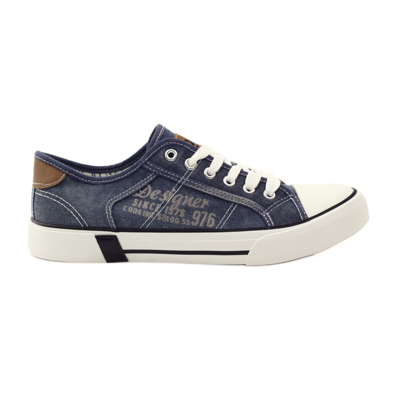 DK 0024 Denim-Turnschuhe gebundene Turnschuhe navy blau