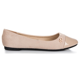 Seastar Ballerinas mit lackierter Spitze braun