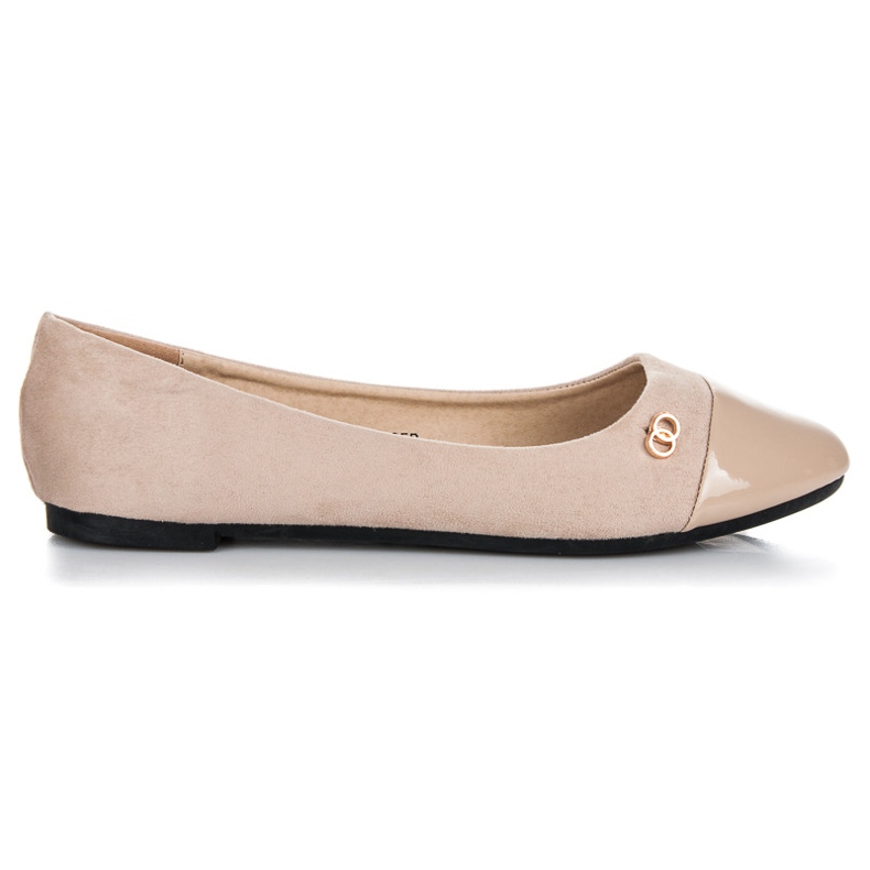 Seastar Ballerinas mit lackierter Spitze braun