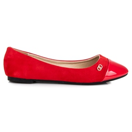 Seastar Ballerinas mit lackierter Spitze rot