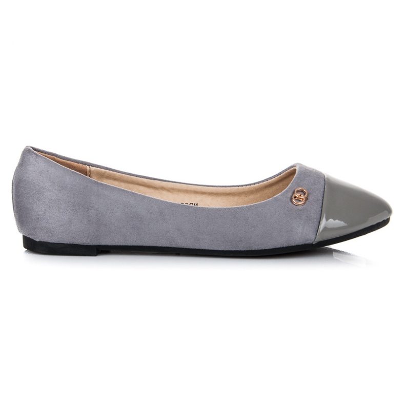 Seastar Ballerinas mit lackierter Spitze grau