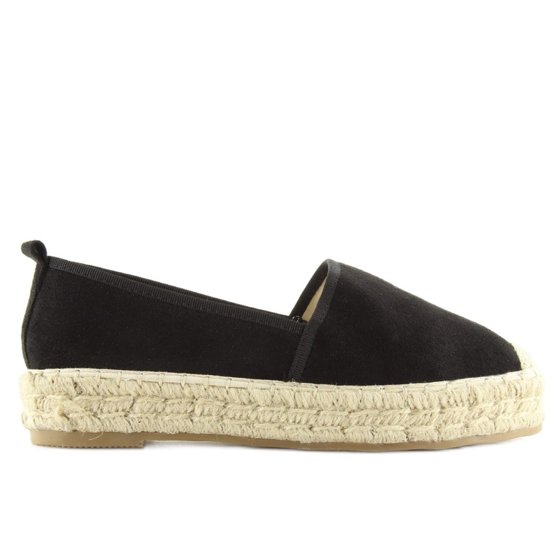Schwarze Damen-Espadrilles BB10P schwarz