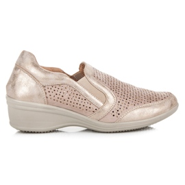 Kylie Durchbrochene Slip-On-Schuhe braun