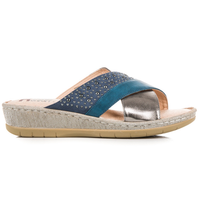 Kylie Lässige Hausschuhe blau