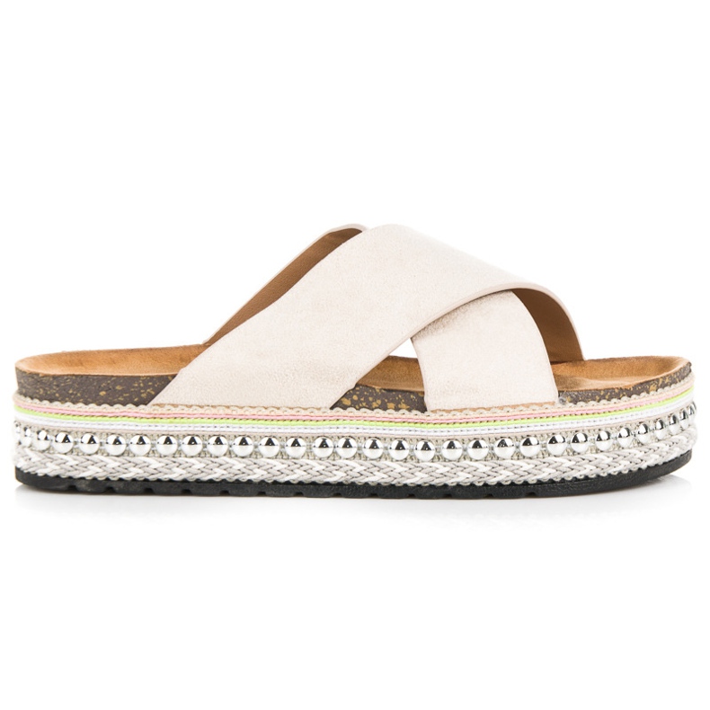 Seastar Wildlederpantoffeln auf der Plattform braun