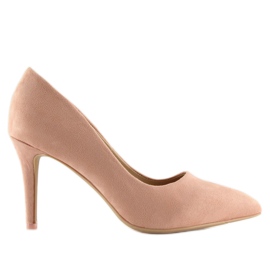 Rosa Wildleder-Stilettos für Damen RS-GH31 Rosa