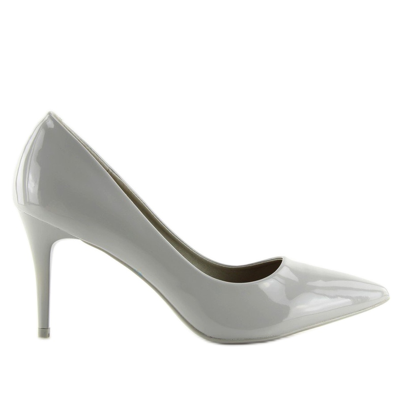 Grau lackierte Damenpumps LEI-83 Grey