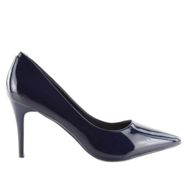 Marineblaue Damenpumps LEI-83 Blau navy blau