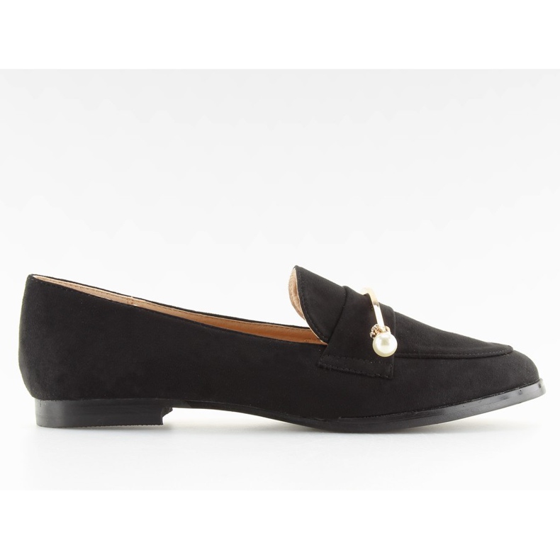 Schwarz Schwarze Damenloafer T315P Schwarz
