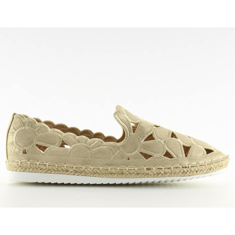 Durchbrochene Espadrilles für Damen in Gold LT86 Gold golden