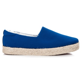 Kylie Kornblumen-Espadrilles blau