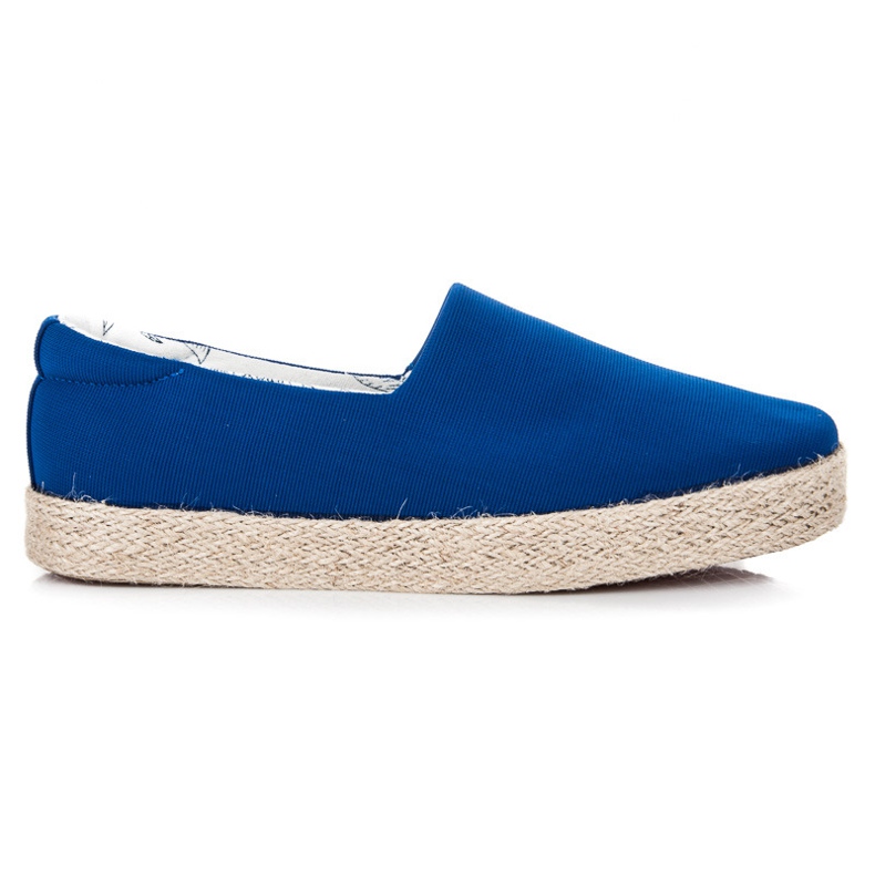 Kylie Kornblumen-Espadrilles blau