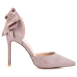Seastar Wildleder-Heels mit Schleife violett