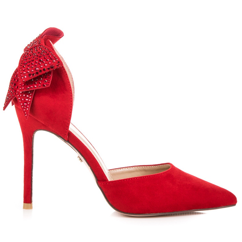 Seastar Wildleder-Heels mit Schleife rot