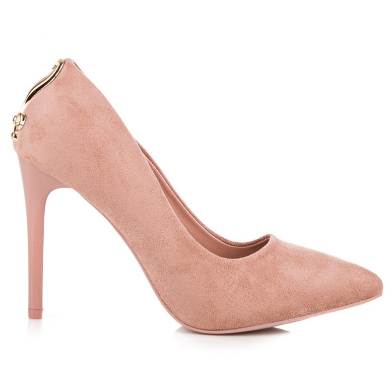 Seastar Wildleder Heels mit Ornament rosa