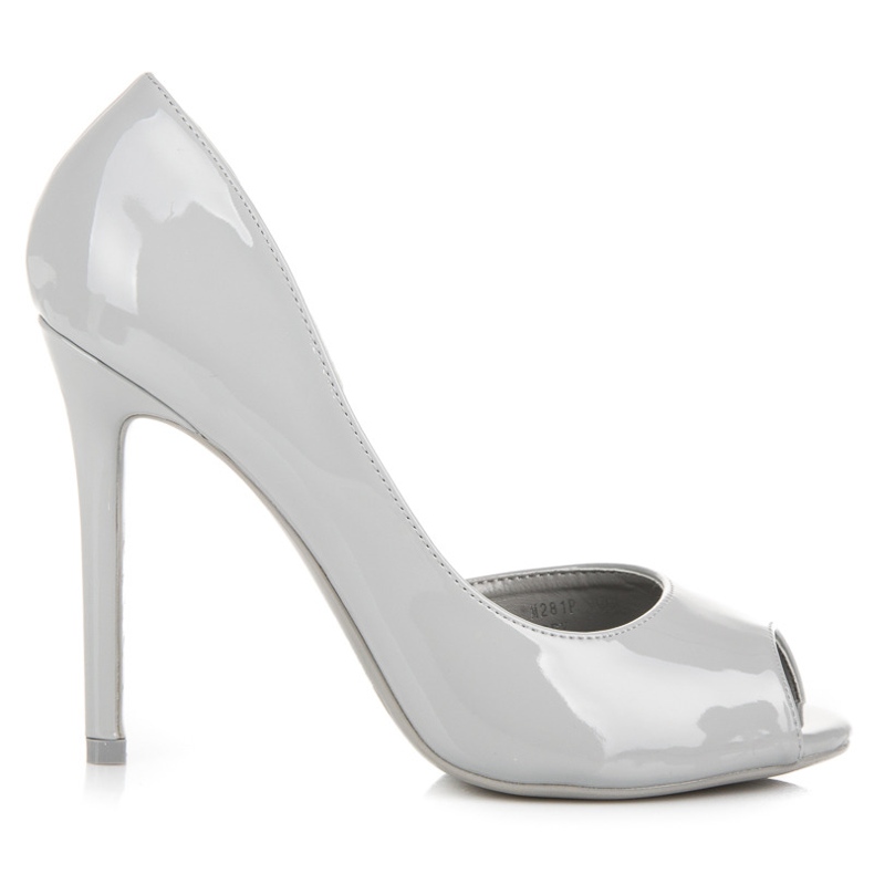 Seastar Lackierte offene Zehenabsätze grau