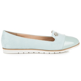 Vices Stilvolle Ballerinas aus Wildleder blau