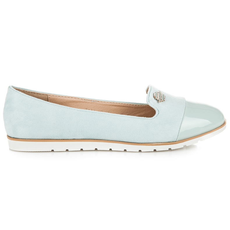 Vices Stilvolle Ballerinas aus Wildleder blau
