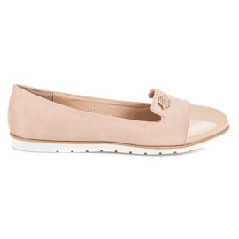 Vices Stilvolle Ballerinas aus Wildleder braun