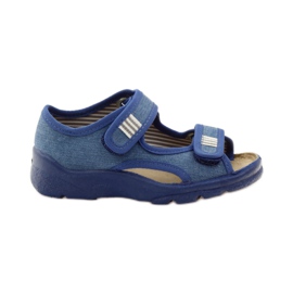 Jungensandalen mit Rüben Befado 113x010 marineblau blau