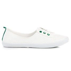 Kylie Durchbrochene Turnschuhe weiß