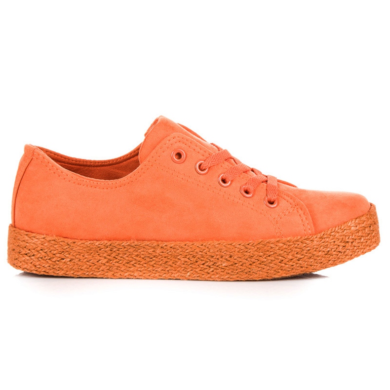 Kylie Orange Turnschuhe Espadrilles