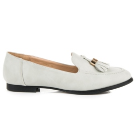 Vices Loafer mit Fransen grau