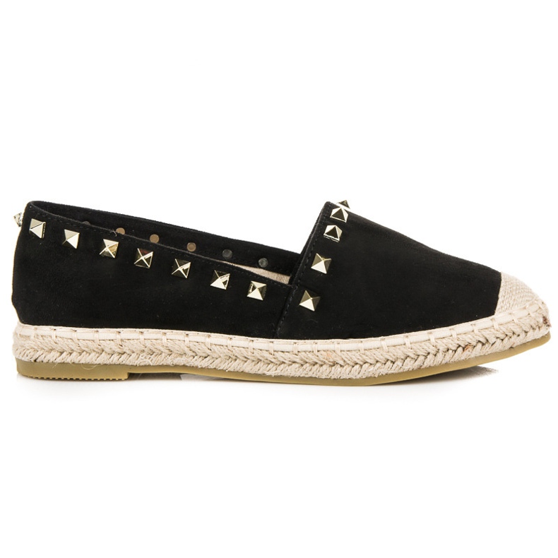 Seastar Wildleder-Espadrilles mit Nieten schwarz