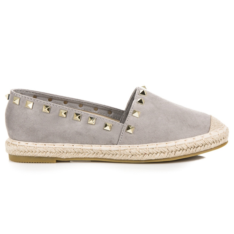 Seastar Wildleder-Espadrilles mit Nieten grau