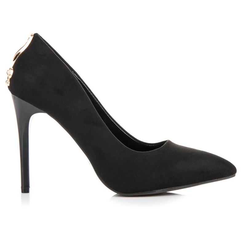 Seastar Wildleder Heels mit Ornament schwarz